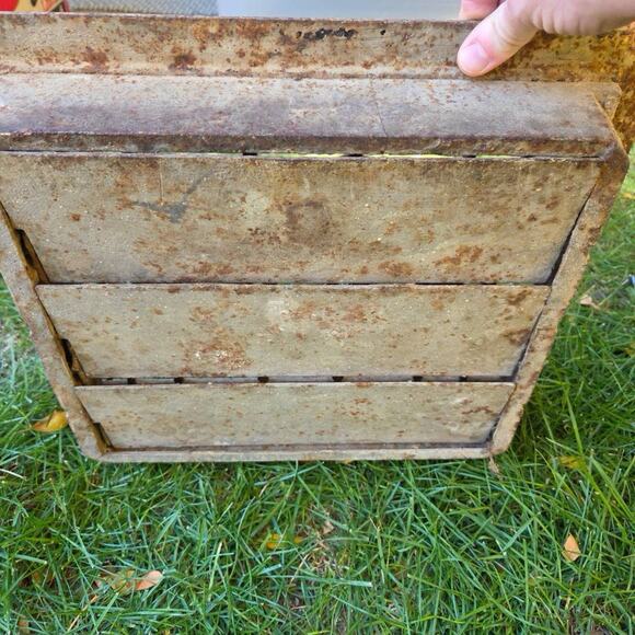 Antique Cast Iron Heating Floor Grate Vent Register Cover 14X12 - Picture 3 of 3